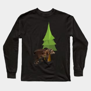 Bear & Pine Tree Long Sleeve T-Shirt